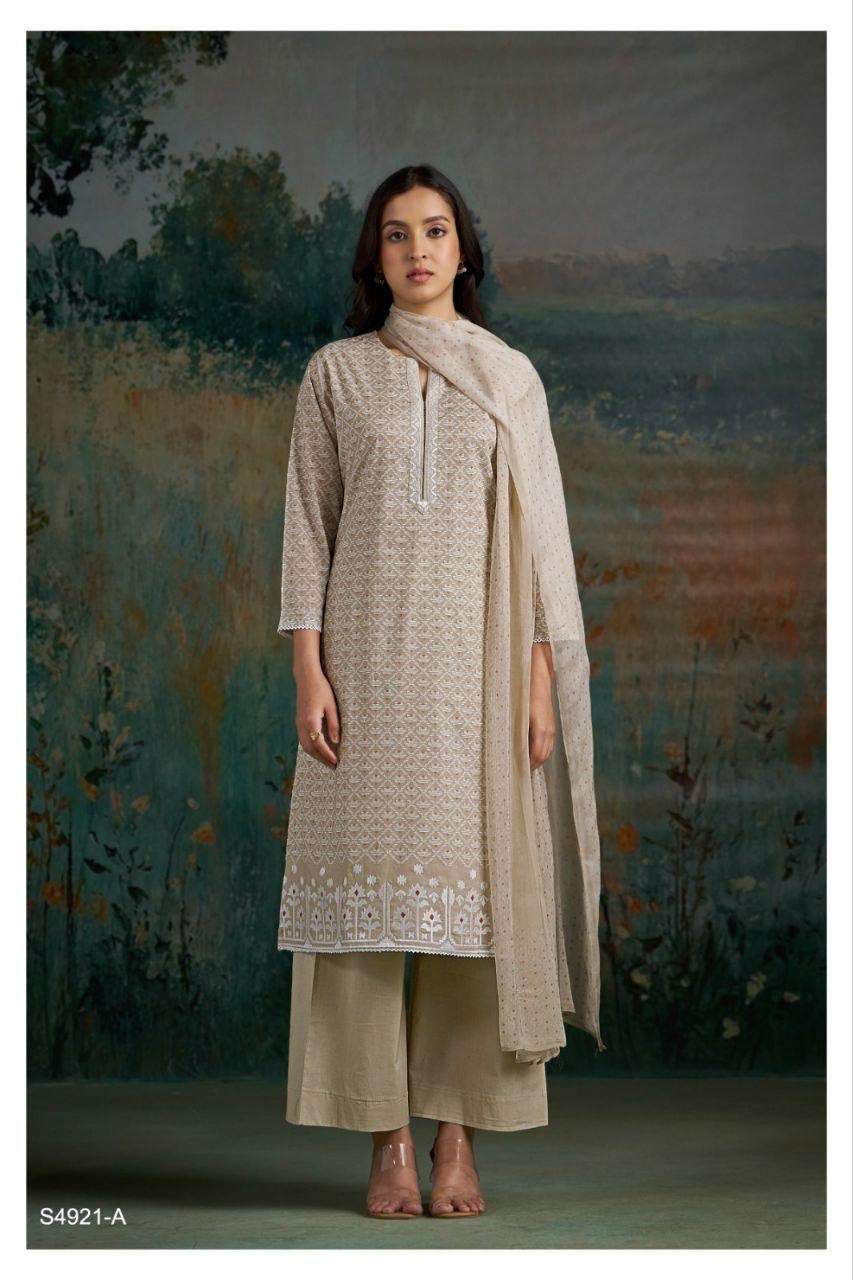 Ganga Fashion Cakori 4921 Premium Cotton Dress Material - Amrah Wholesale