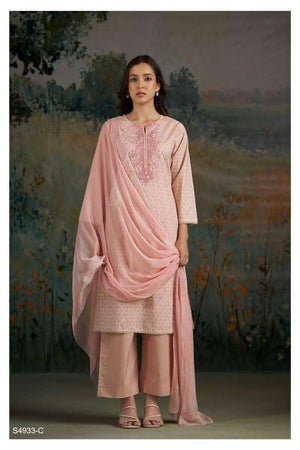 Ganga Fashion Cameli 4933 Premium Cotton Dress Material