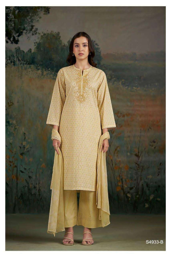 Ganga Fashion Cameli 4933 Premium Cotton Dress Material
