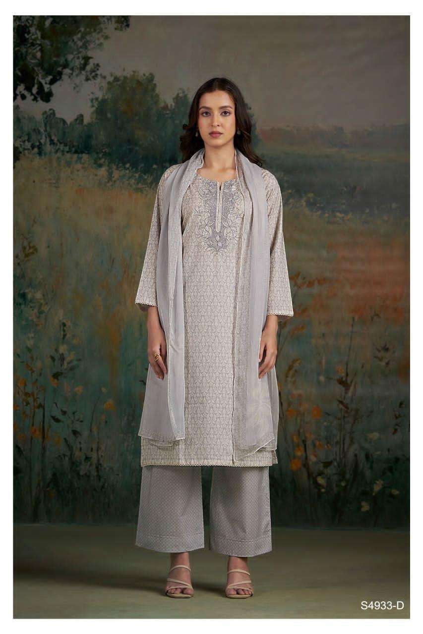 Ganga Fashion Cameli 4933 Premium Cotton Dress Material