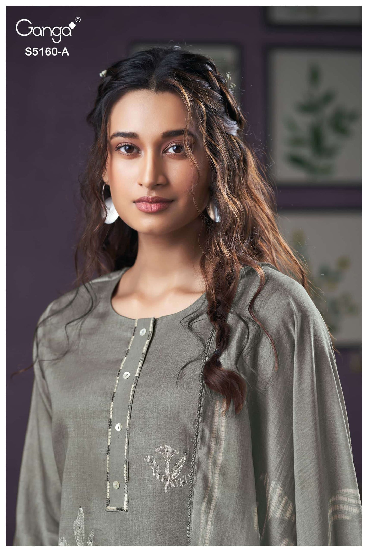 Ganga Fashion Camilla 5160 Premium Cotton Satin Dress Material