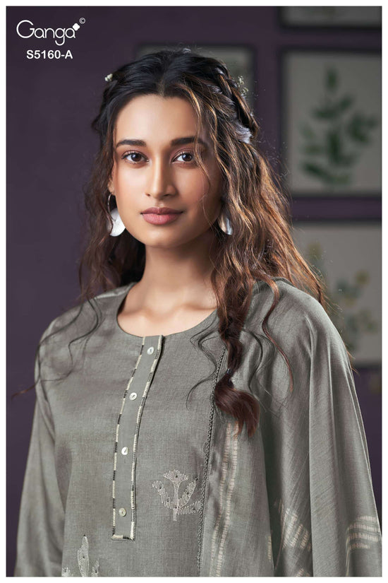 Ganga Fashion Camilla 5160 Premium Cotton Satin Dress Material