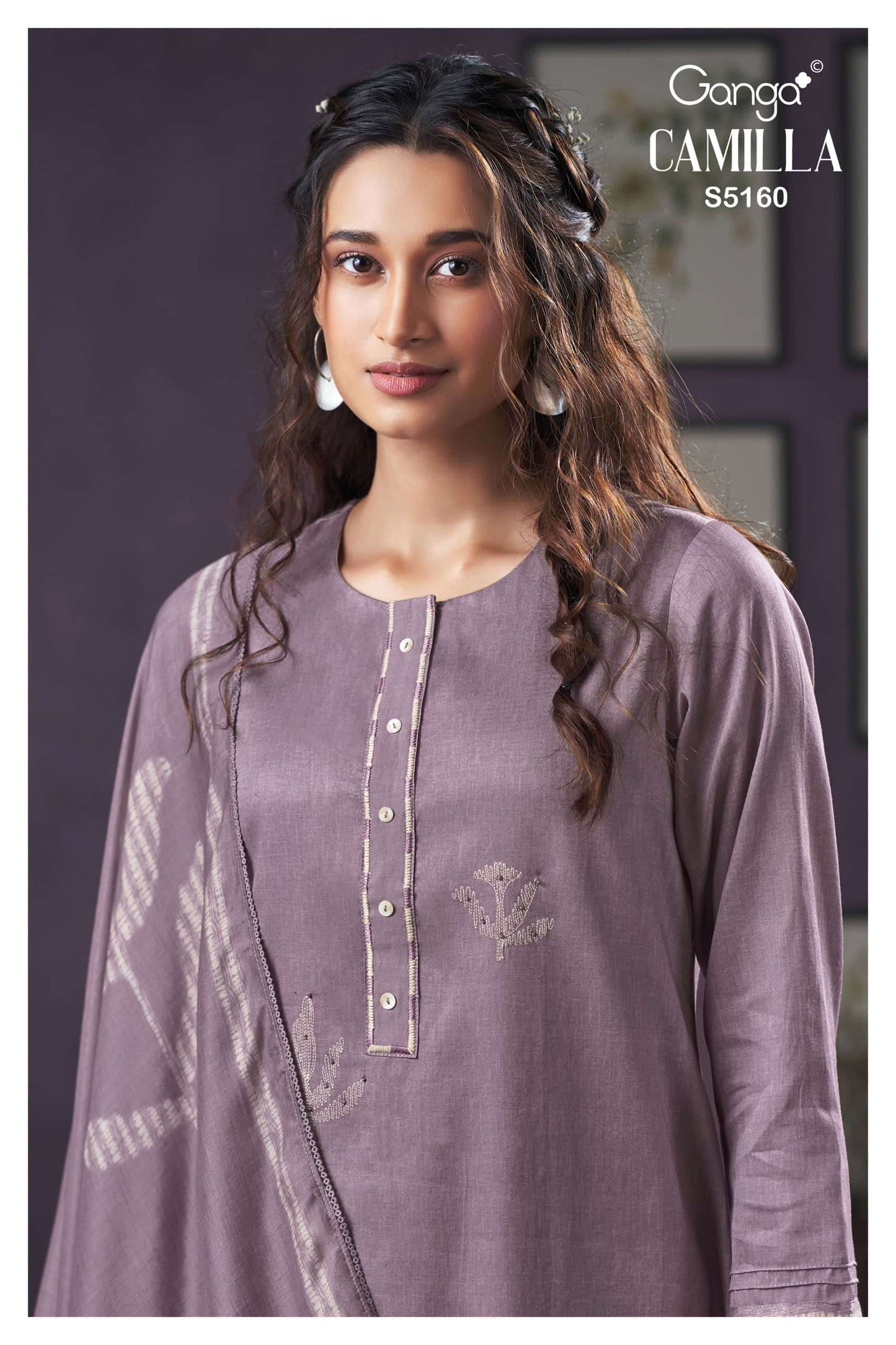 Ganga Fashion Camilla 5160 Premium Cotton Satin Dress Material