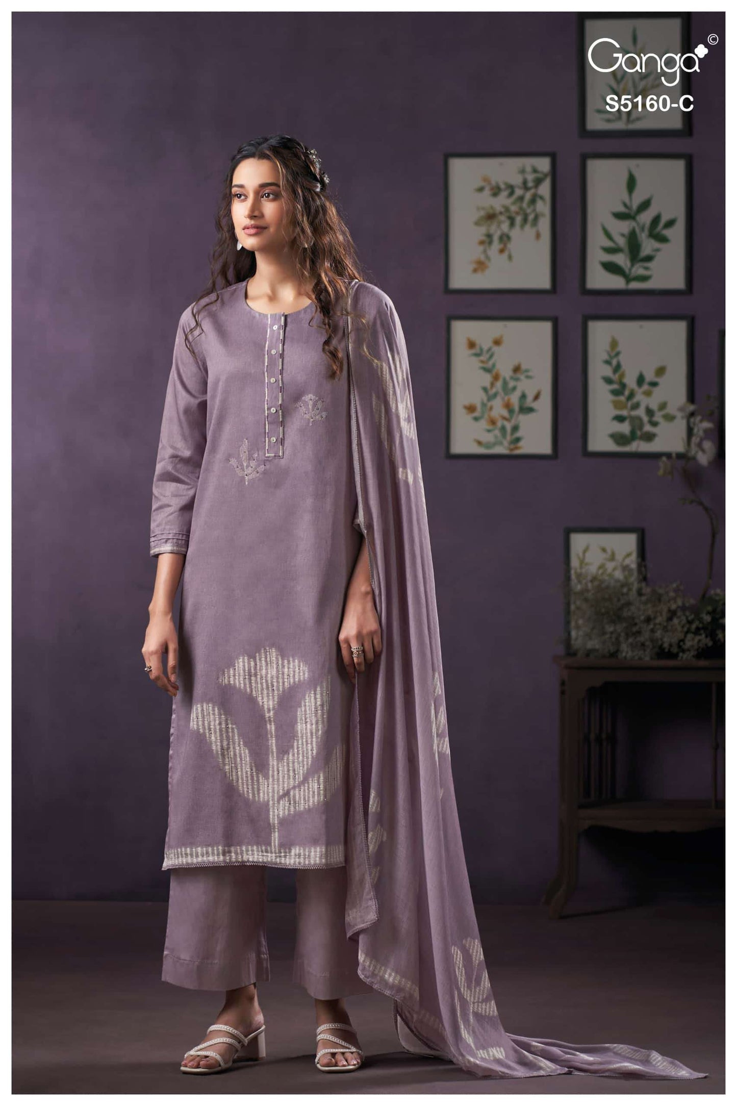 Ganga Fashion Camilla 5160 Premium Cotton Satin Dress Material