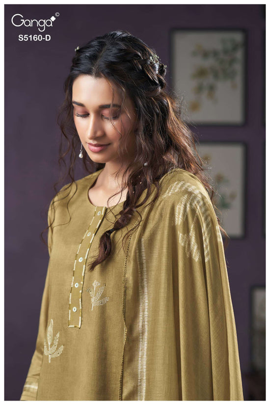 Ganga Fashion Camilla 5160 Premium Cotton Satin Dress Material