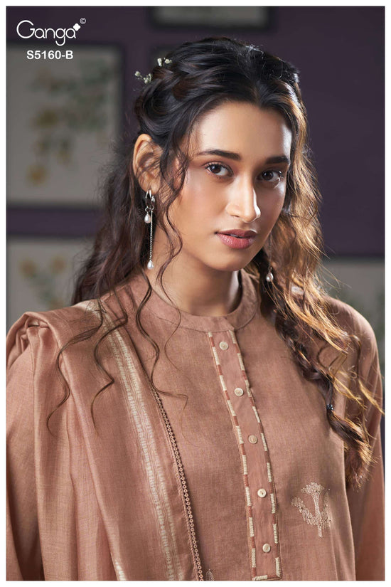 Ganga Fashion Camilla 5160 Premium Cotton Satin Dress Material