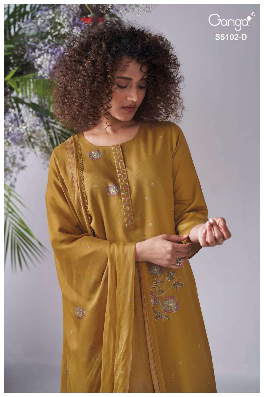 Ganga Fashion Cazira 5102 Premium Cotton Satin Dress Material