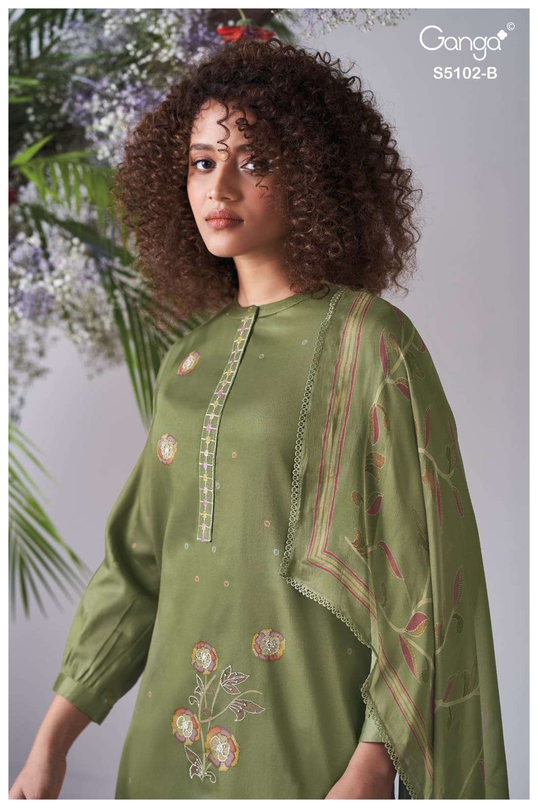 Ganga Fashion Cazira 5102 Premium Cotton Satin Dress Material