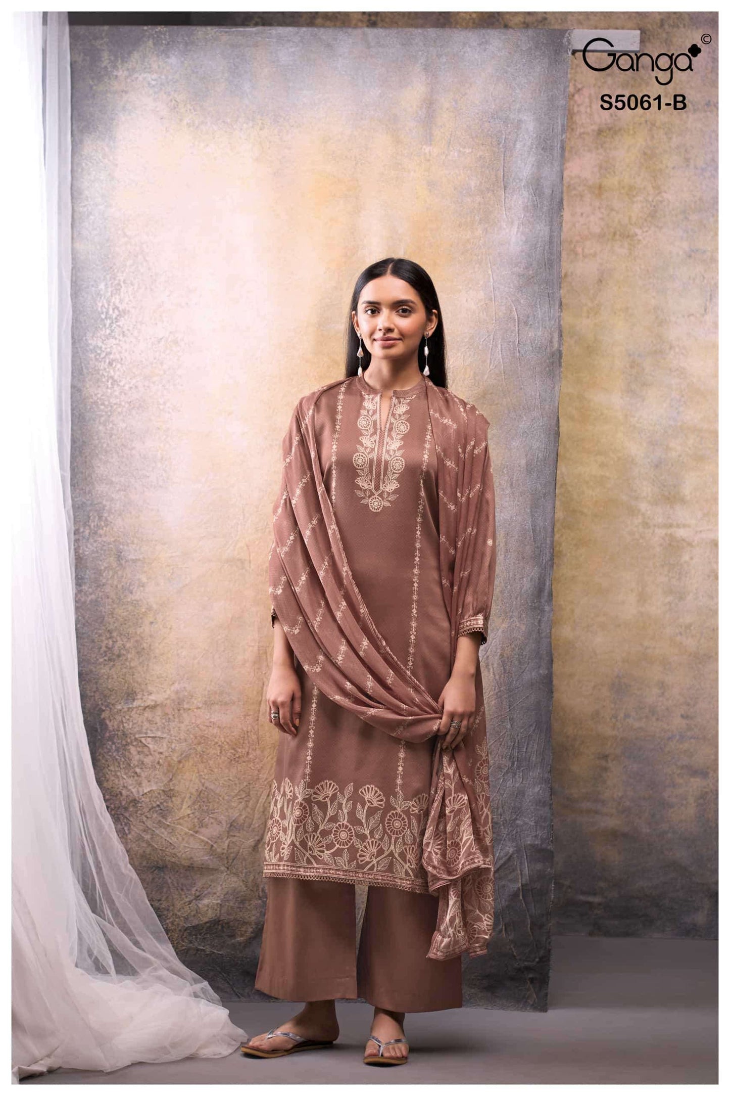 Ganga Fashion Ceysha 5061 Premium Cotton Satin Dress Material