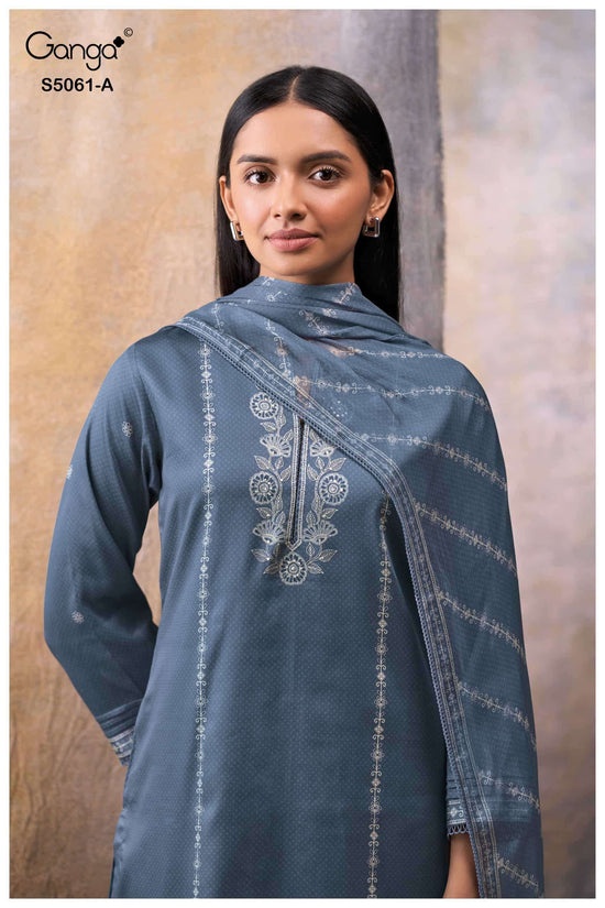 Ganga Fashion Ceysha 5061 Premium Cotton Satin Dress Material