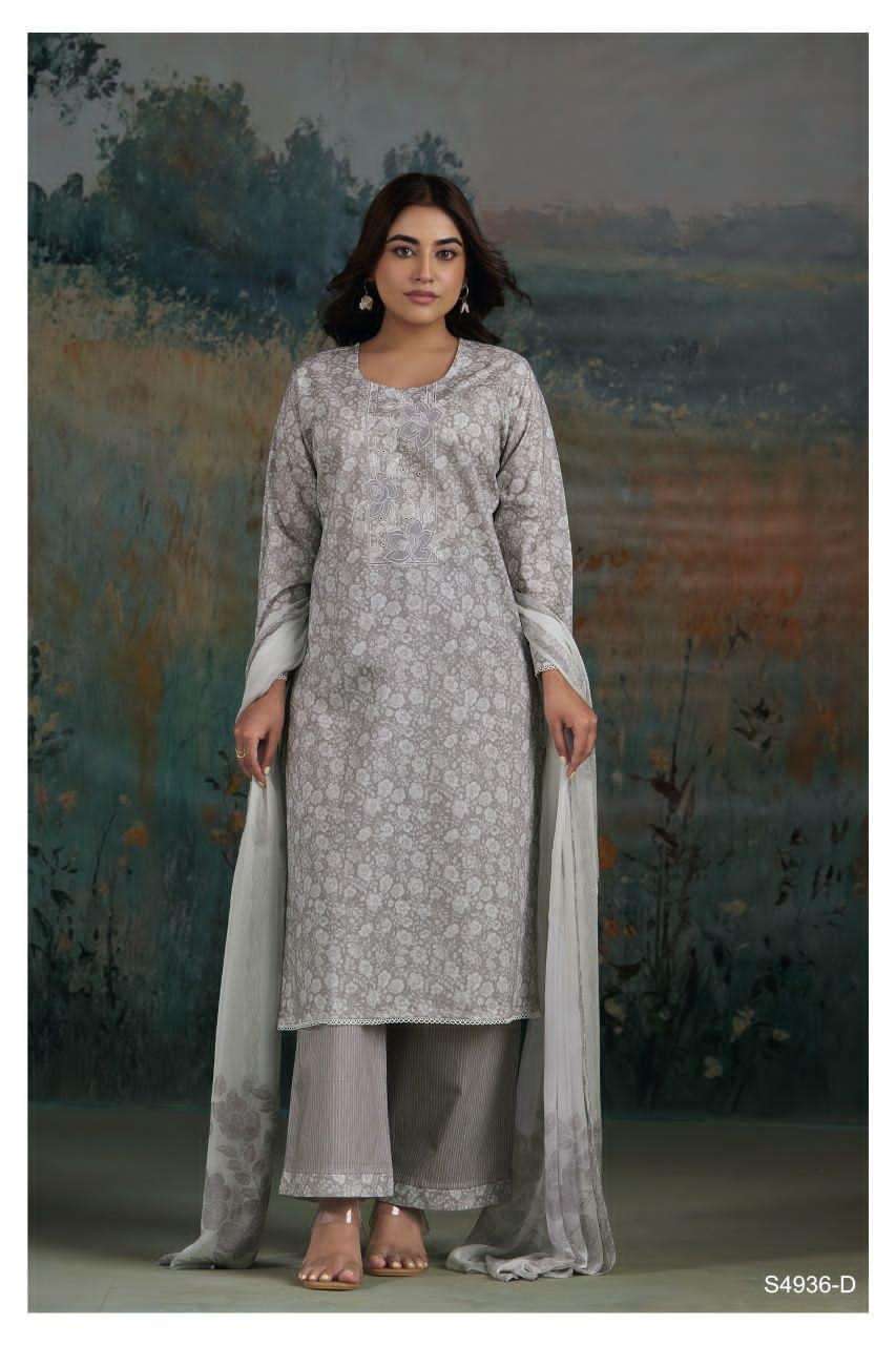 Ganga Fashion Chaitana 4936 Printed Cotton Dress Material - Amrah Wholesale