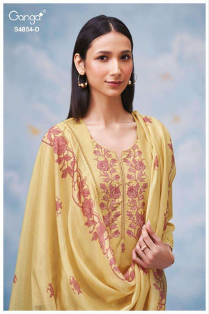 Ganga Fashion Chenoa 4854 Premium Cotton Dress Material