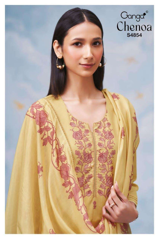 Ganga Fashion Chenoa 4854 Premium Cotton Dress Material - Amrah Wholesale