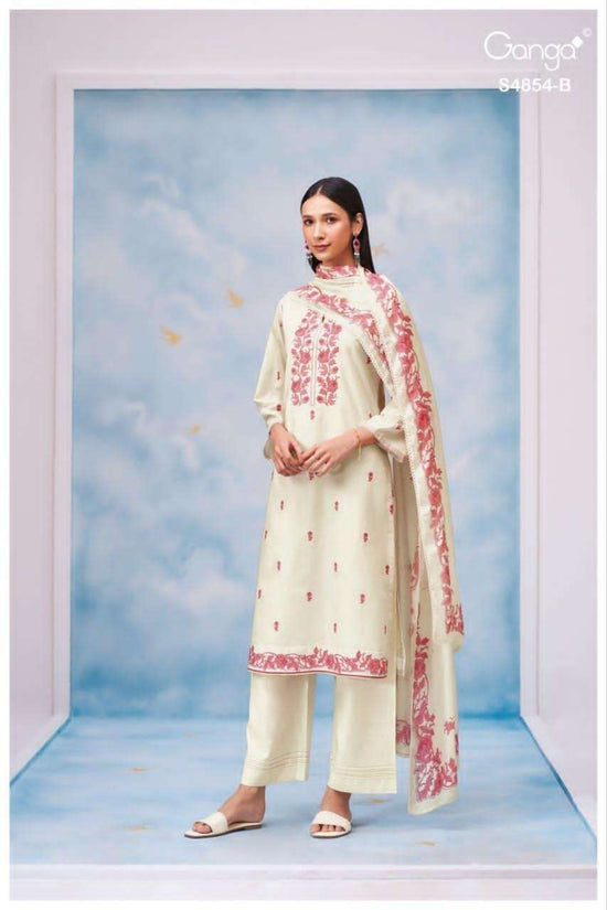 Ganga Fashion Chenoa 4854 Premium Cotton Dress Material - Amrah Wholesale
