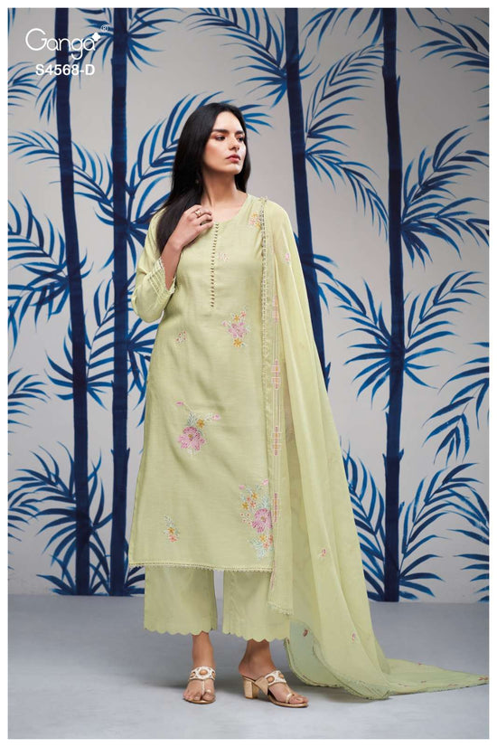 Ganga Fashion Chitrali 4568 Chanderi Salwar Suit Set Wholesale