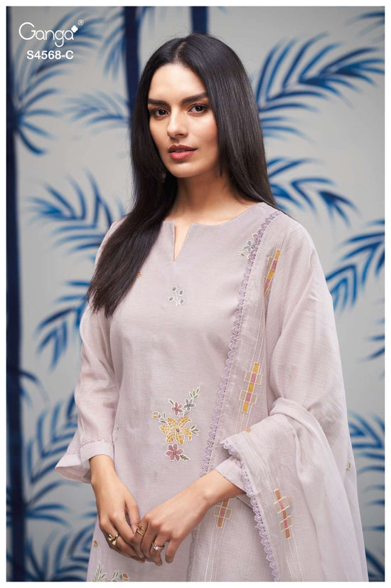 Ganga Fashion Chitrali 4568 Chanderi Salwar Suit Set Wholesale