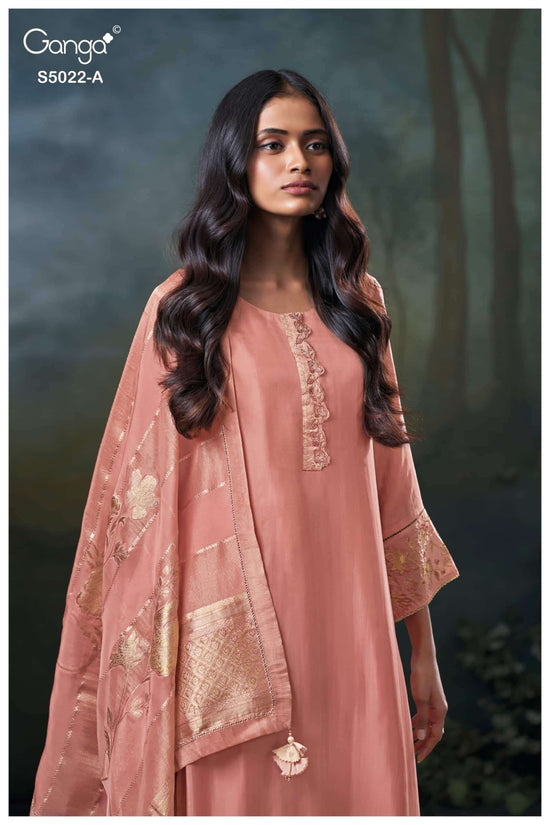 Ganga Fashion Chrysa 5022 Premium Bemberg Silk Embroidered Pakistani Suit - Amrah Wholesale