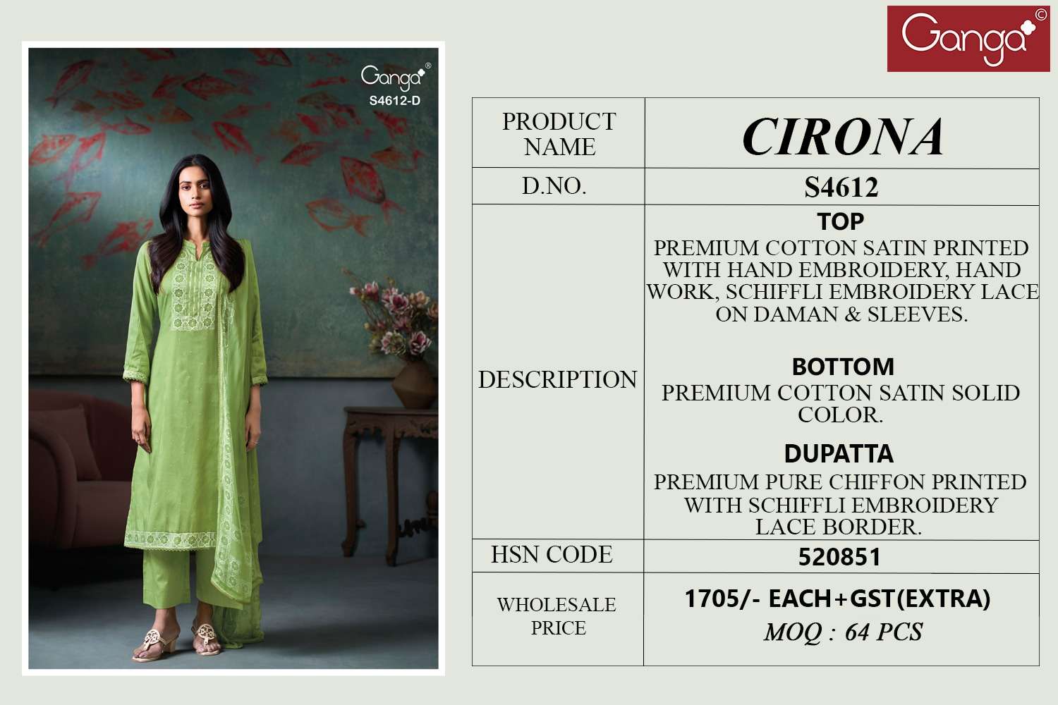 Ganga Fashion Cirona 4612 - Amrah Wholesale