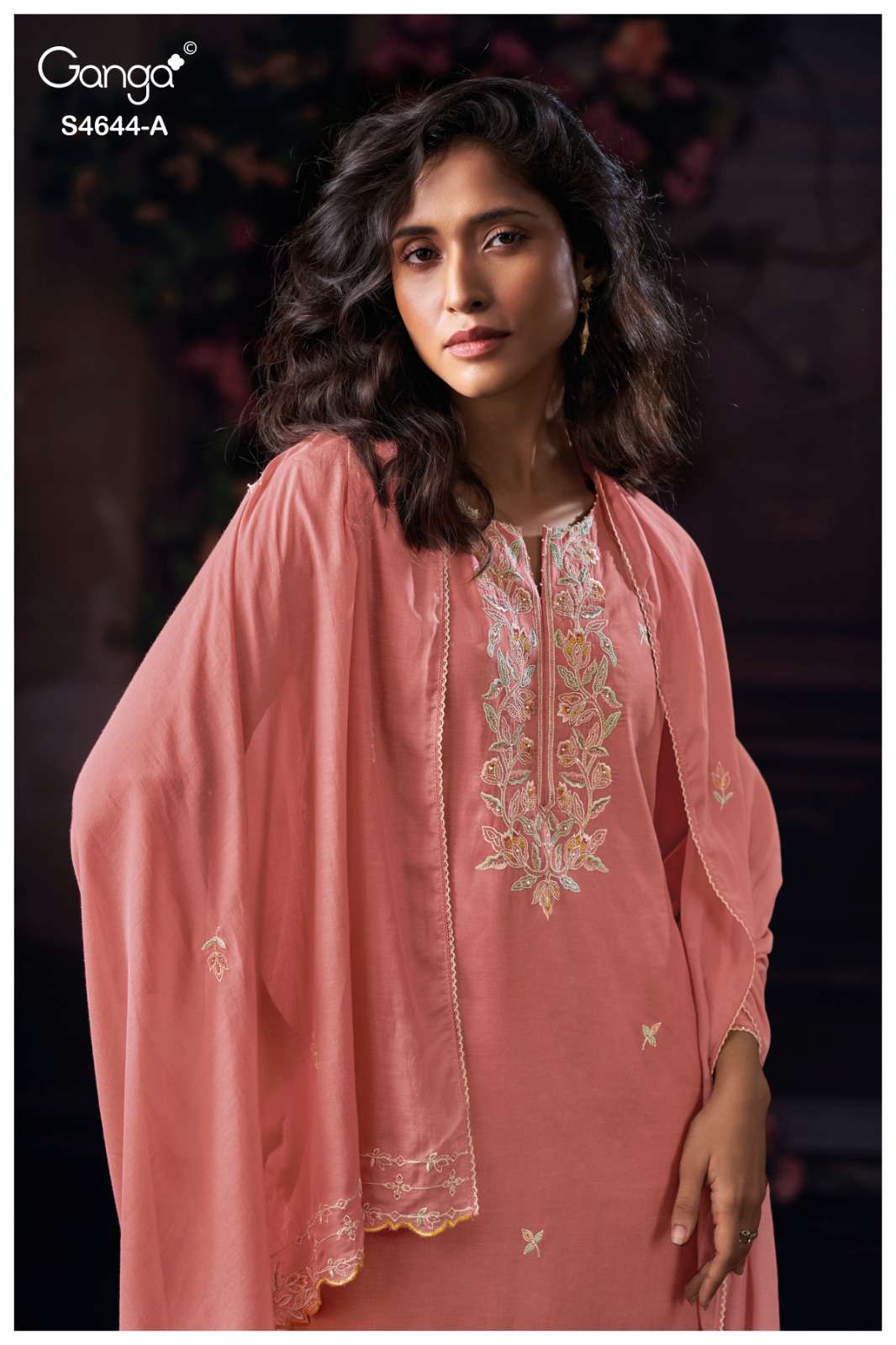 Ganga Fashion Coresa 4644 Dress Material Wholesale Catalogue - Amrah Wholesale