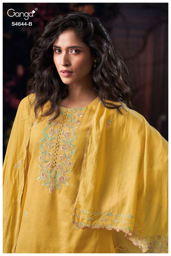 Ganga Fashion Coresa 4644 Dress Material Wholesale Catalogue - Amrah Wholesale