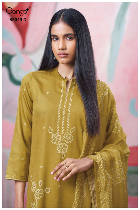 Ganga Fashion Cressa 5045 Premium Cotton Satin Dress Material