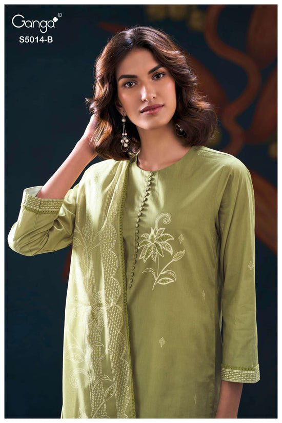 Ganga Fashion Daira 5014 Premium Cotton Dress Material