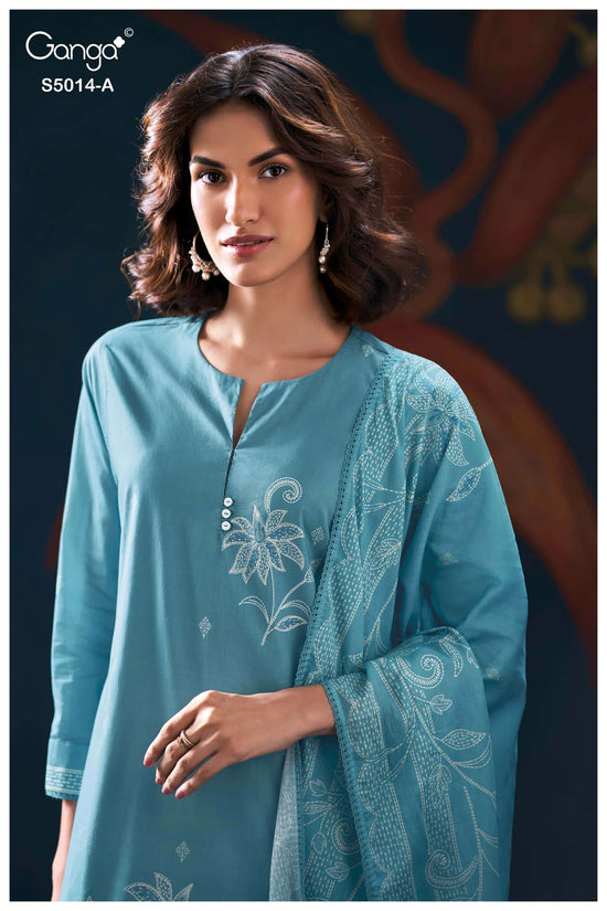 Ganga Fashion Daira 5014 Premium Cotton Dress Material