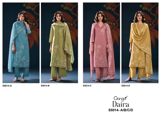 Ganga Fashion Daira 5014 Premium Cotton Dress Material