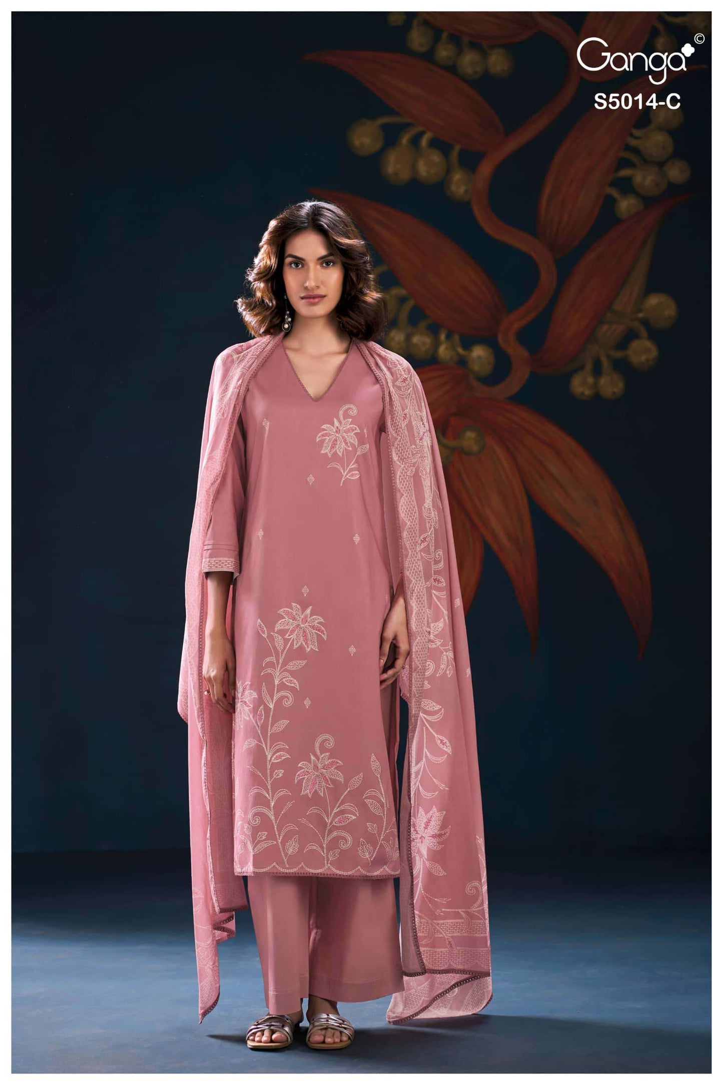 Ganga Fashion Daira 5014 Premium Cotton Dress Material
