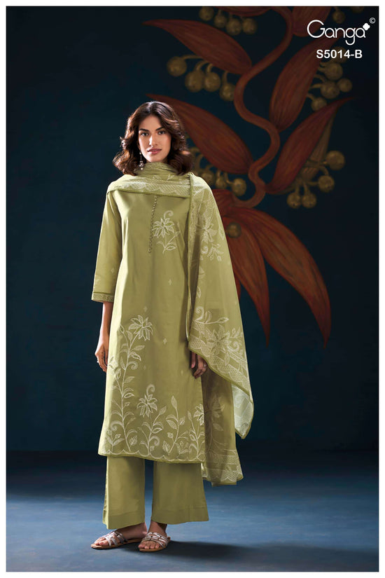 Ganga Fashion Daira 5014 Premium Cotton Dress Material