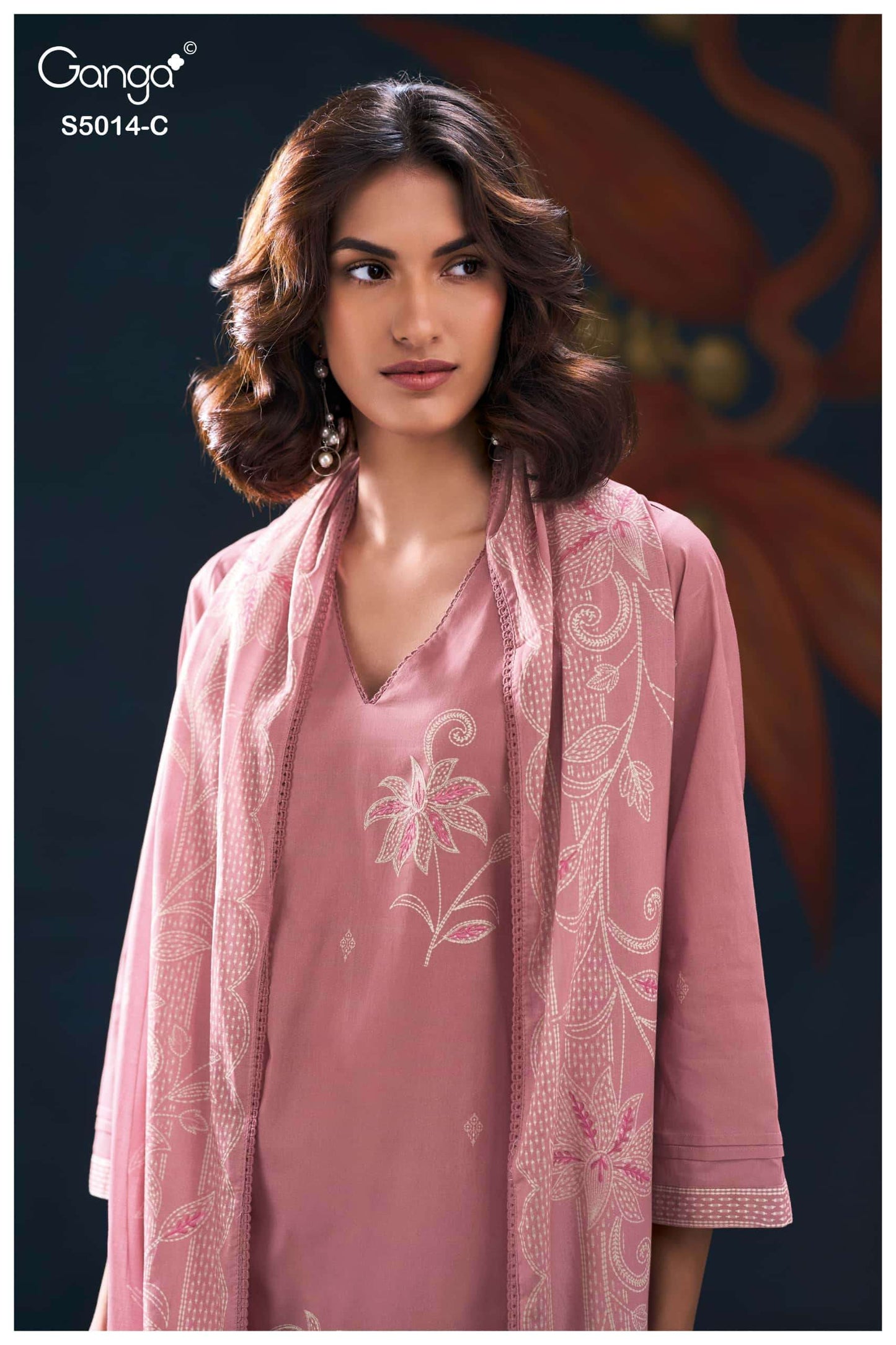 Ganga Fashion Daira 5014 Premium Cotton Dress Material