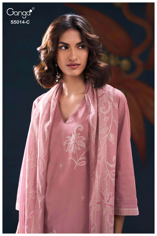 Ganga Fashion Daira 5014 Premium Cotton Dress Material