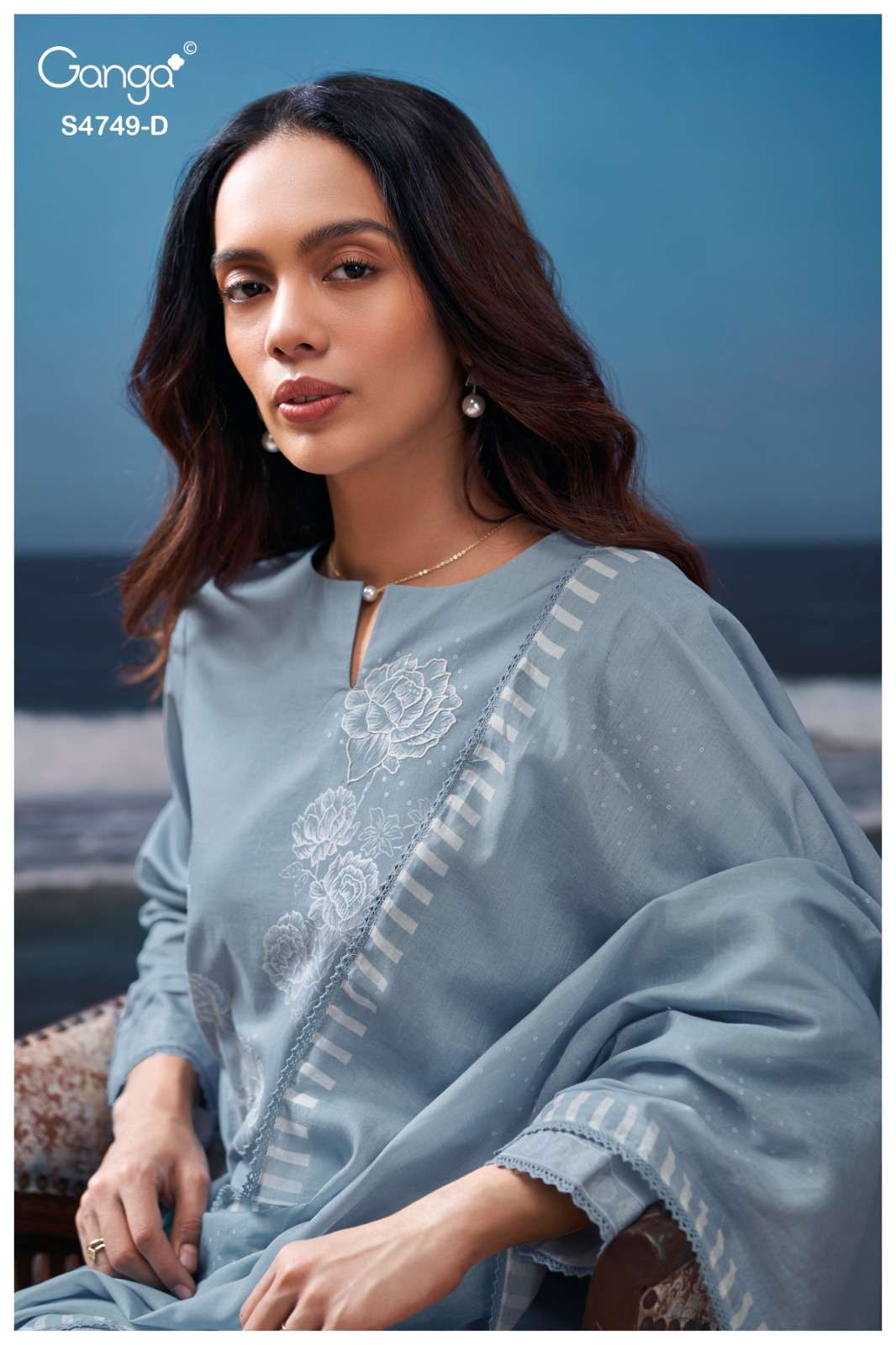 Ganga Fashion Dakshii 4749 Cotton Dress Material - Amrah Wholesale