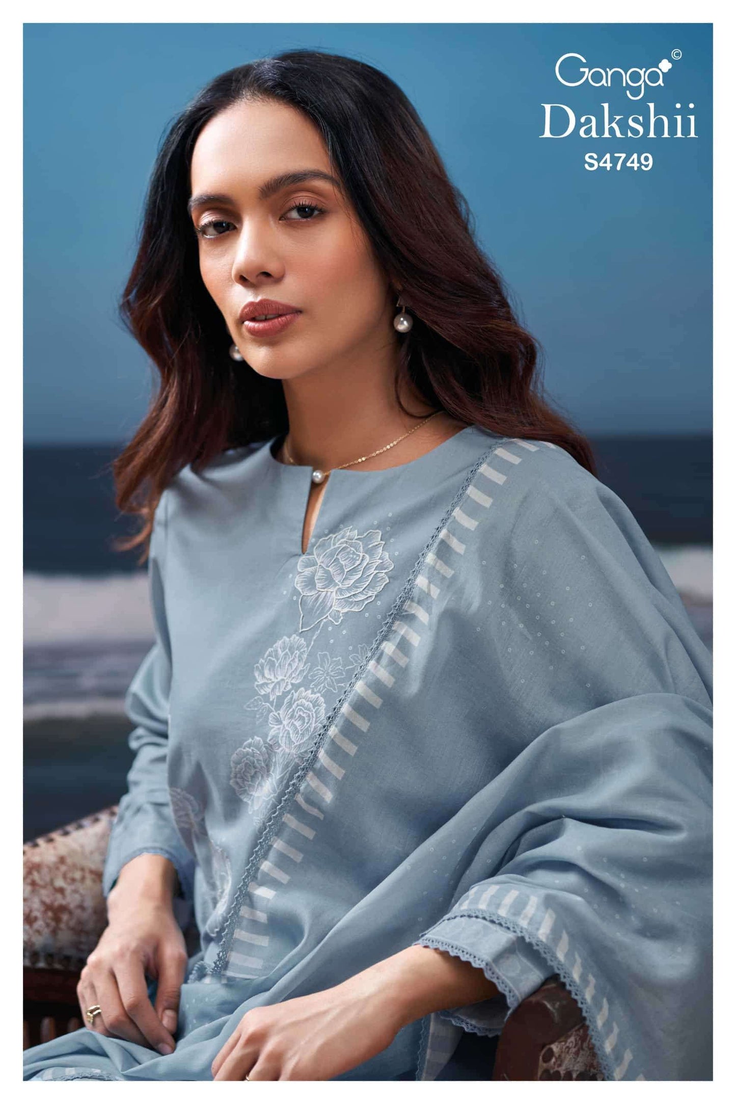 Ganga Fashion Dakshii 4749 Cotton Dress Material - Amrah Wholesale
