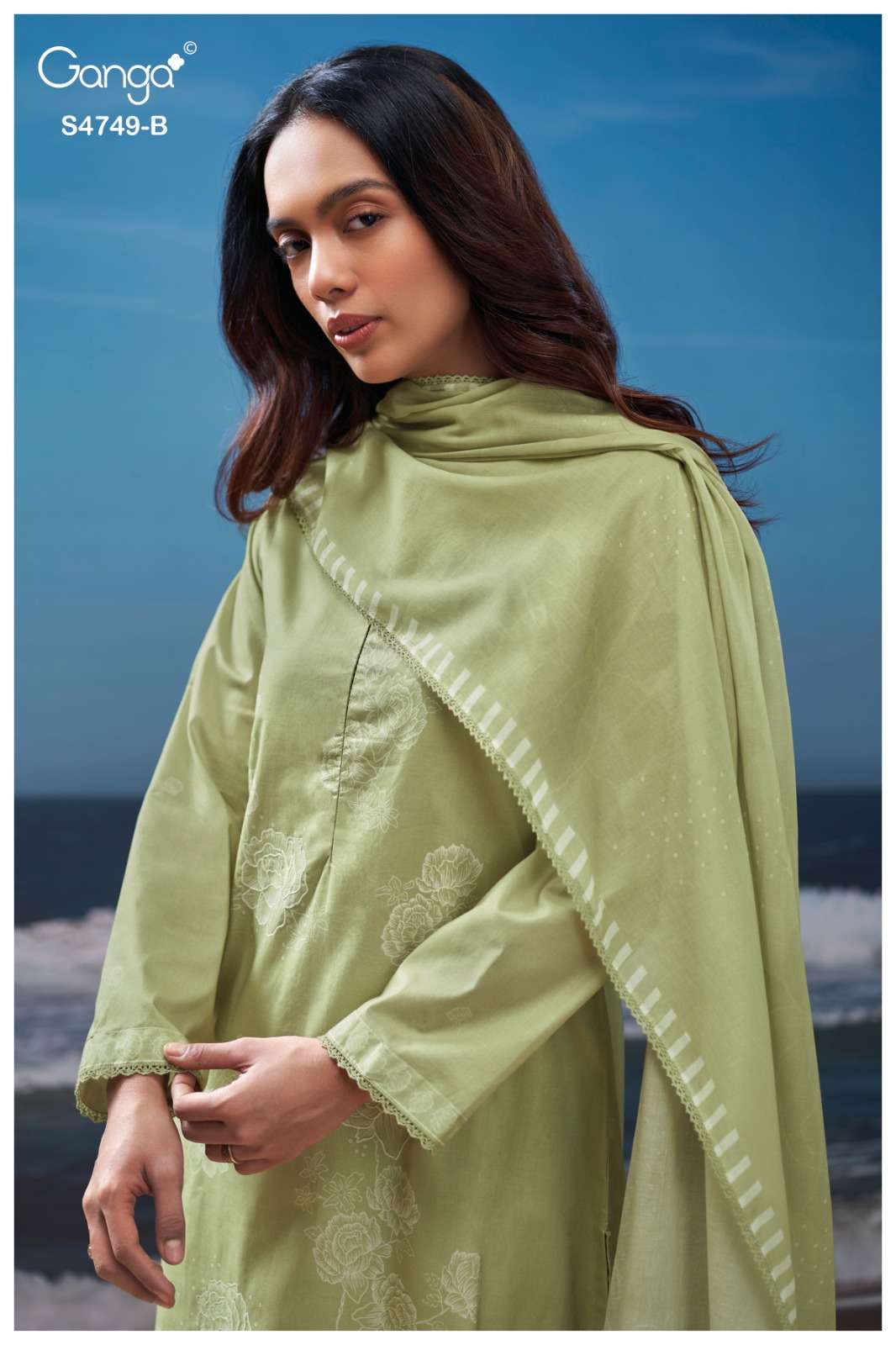 Ganga Fashion Dakshii 4749 Cotton Dress Material - Amrah Wholesale