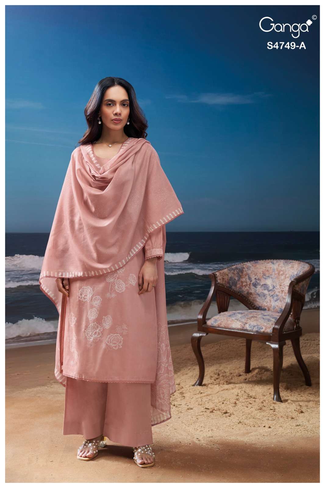 Ganga Fashion Dakshii 4749 Cotton Dress Material - Amrah Wholesale
