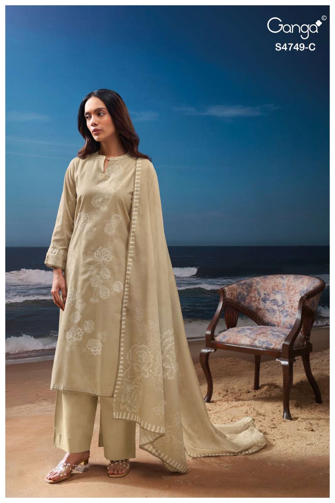 Ganga Fashion Dakshii 4749 Cotton Dress Material - Amrah Wholesale