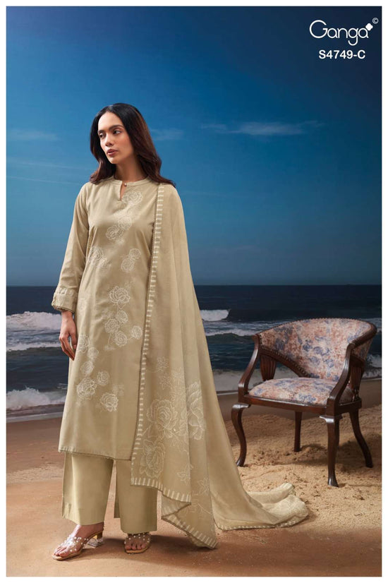 Ganga Fashion Dakshii 4749 Cotton Dress Material - Amrah Wholesale