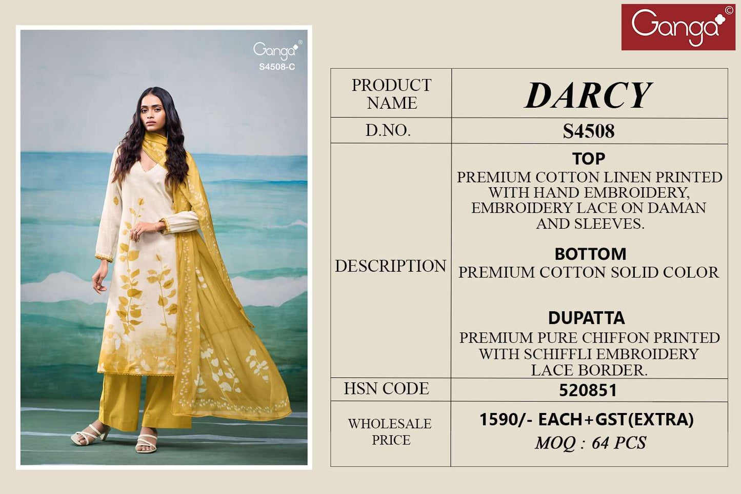 Ganga Fashion Darcy 4508