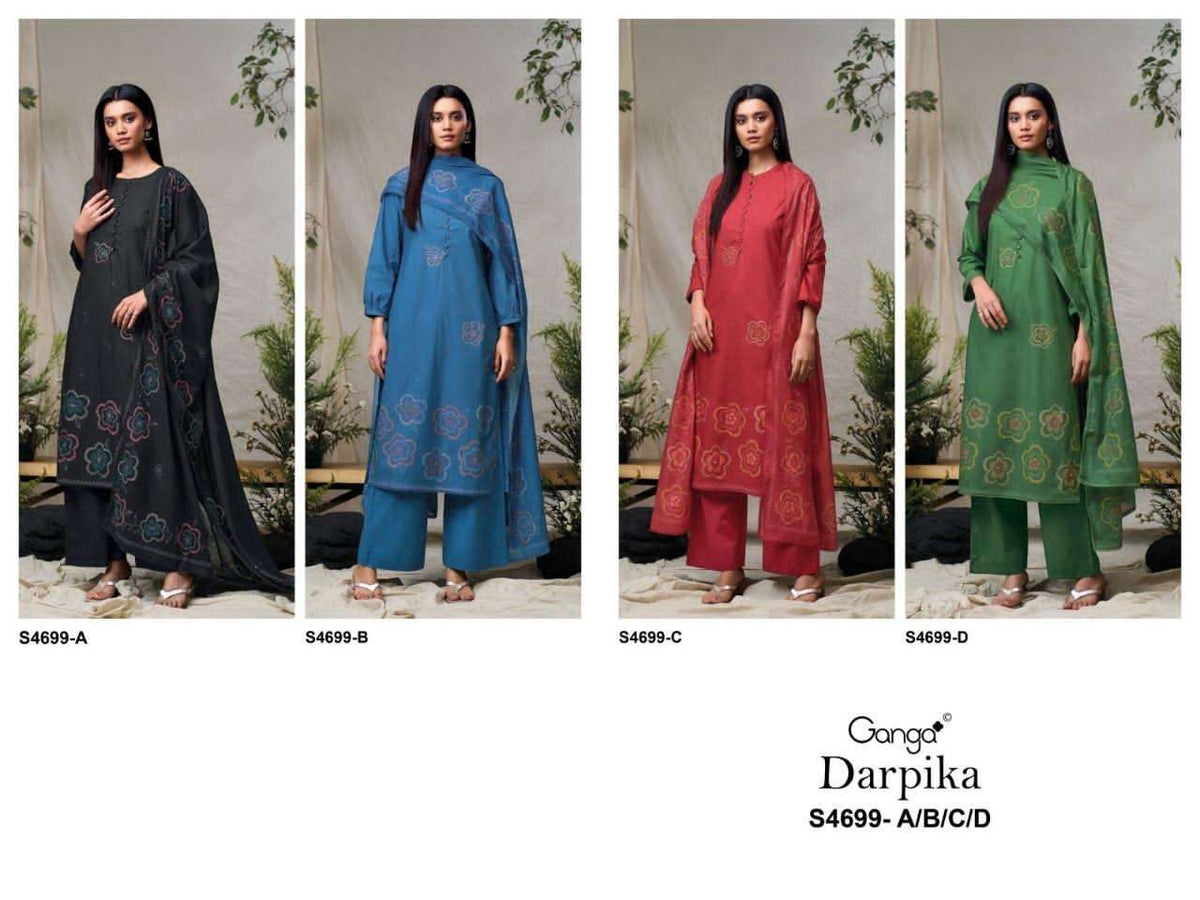 Ganga Fashion Darpika 4699 Premium Cotton Dress Material