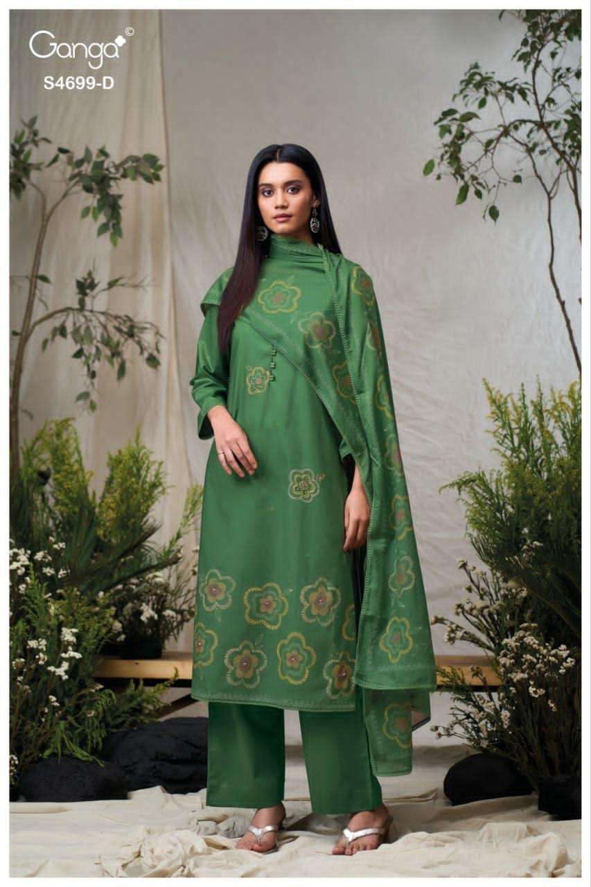 Ganga Fashion Darpika 4699 Premium Cotton Dress Material - Amrah Wholesale