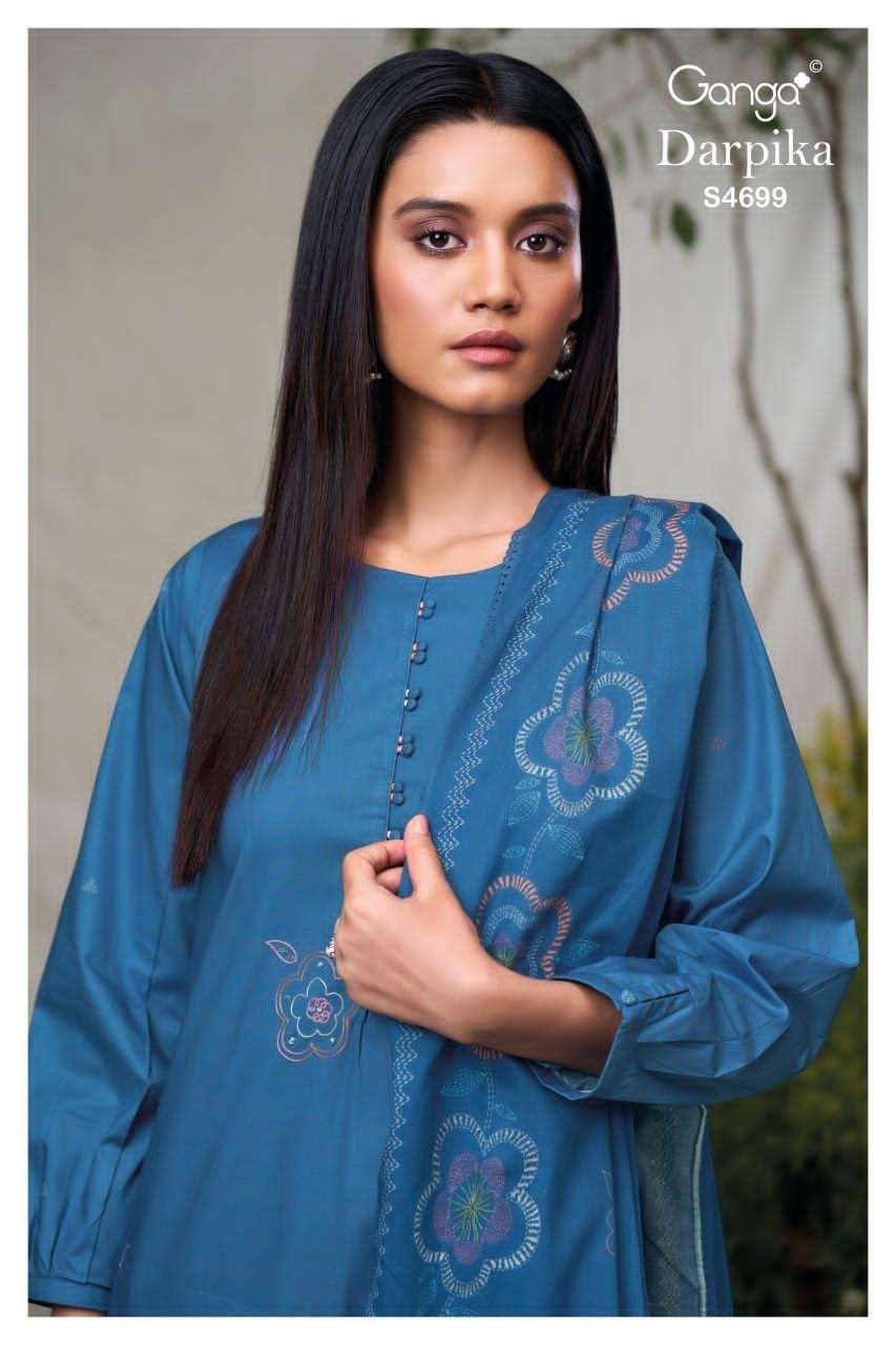 Ganga Fashion Darpika 4699 Premium Cotton Dress Material - Amrah Wholesale