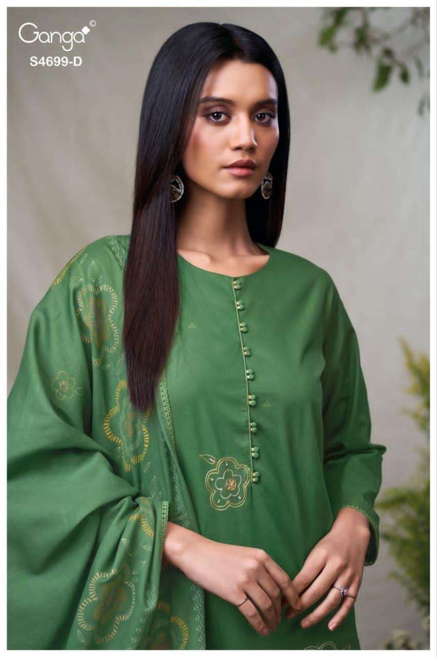 Ganga Fashion Darpika 4699 Premium Cotton Dress Material - Amrah Wholesale