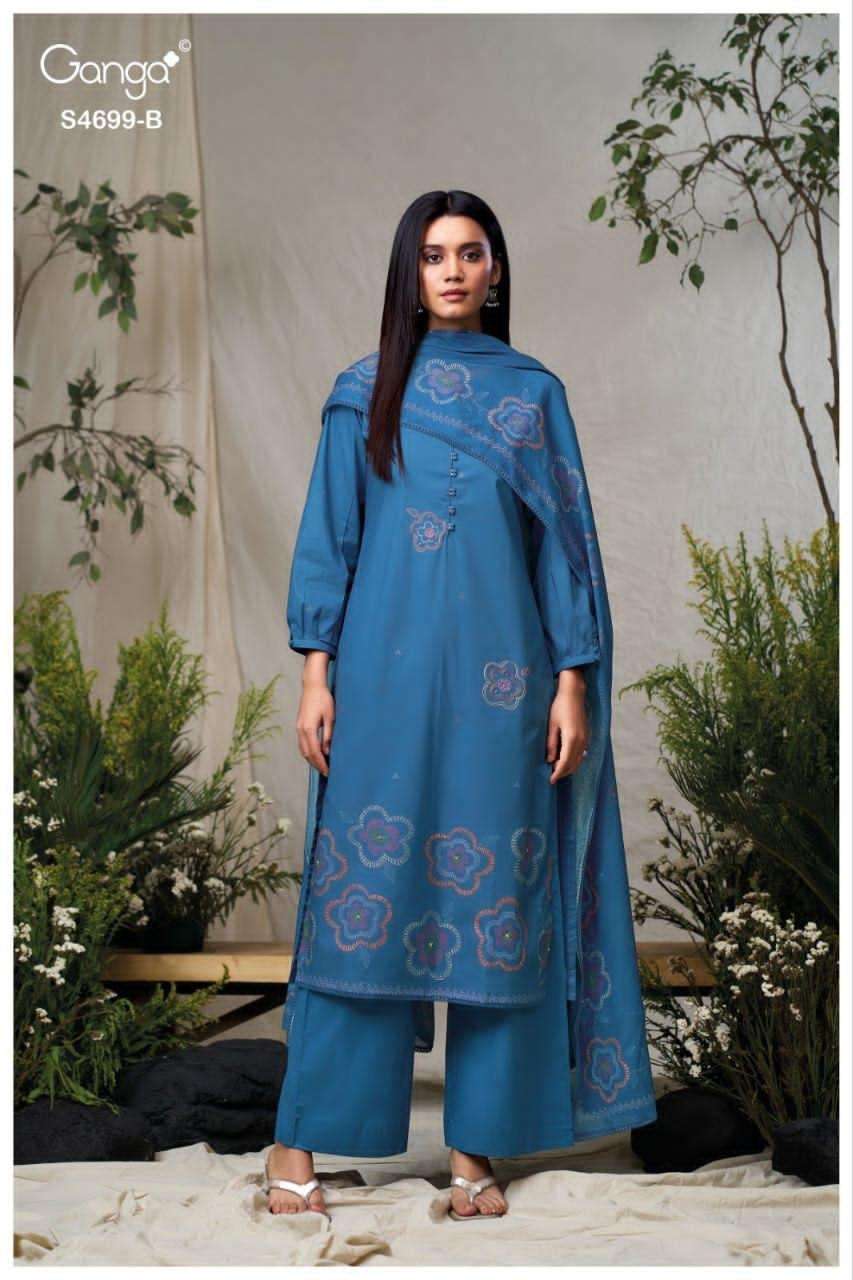 Ganga Fashion Darpika 4699 Premium Cotton Dress Material - Amrah Wholesale