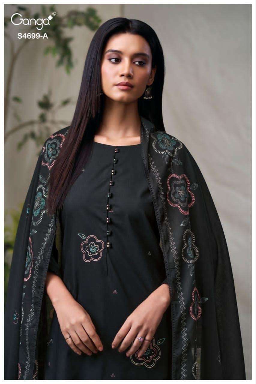 Ganga Fashion Darpika 4699 Premium Cotton Dress Material - Amrah Wholesale
