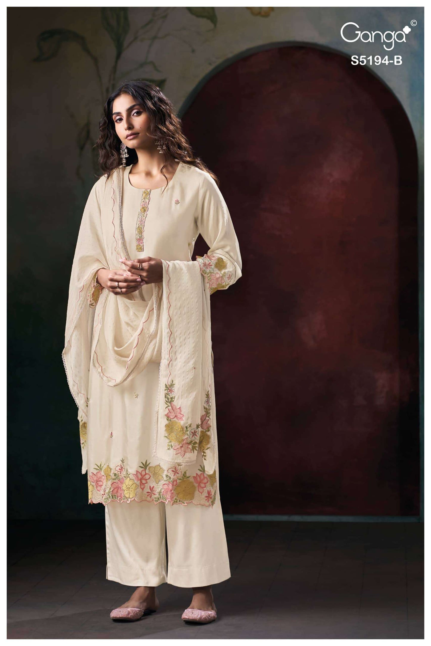 Ganga Fashion Darshvi 5194 Premium Bemberg Silk Dress Material