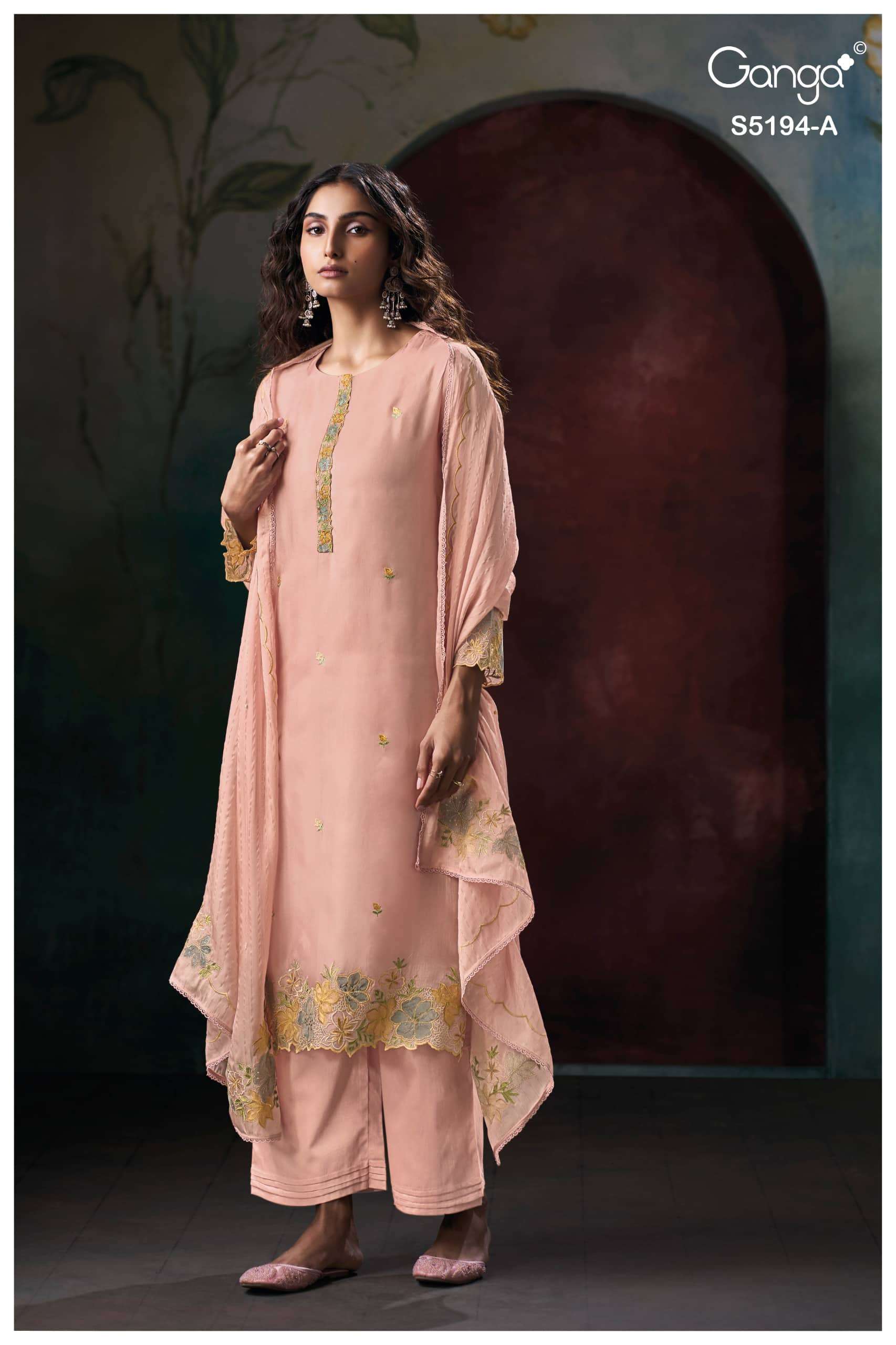 Ganga Fashion Darshvi 5194 Premium Bemberg Silk Dress Material