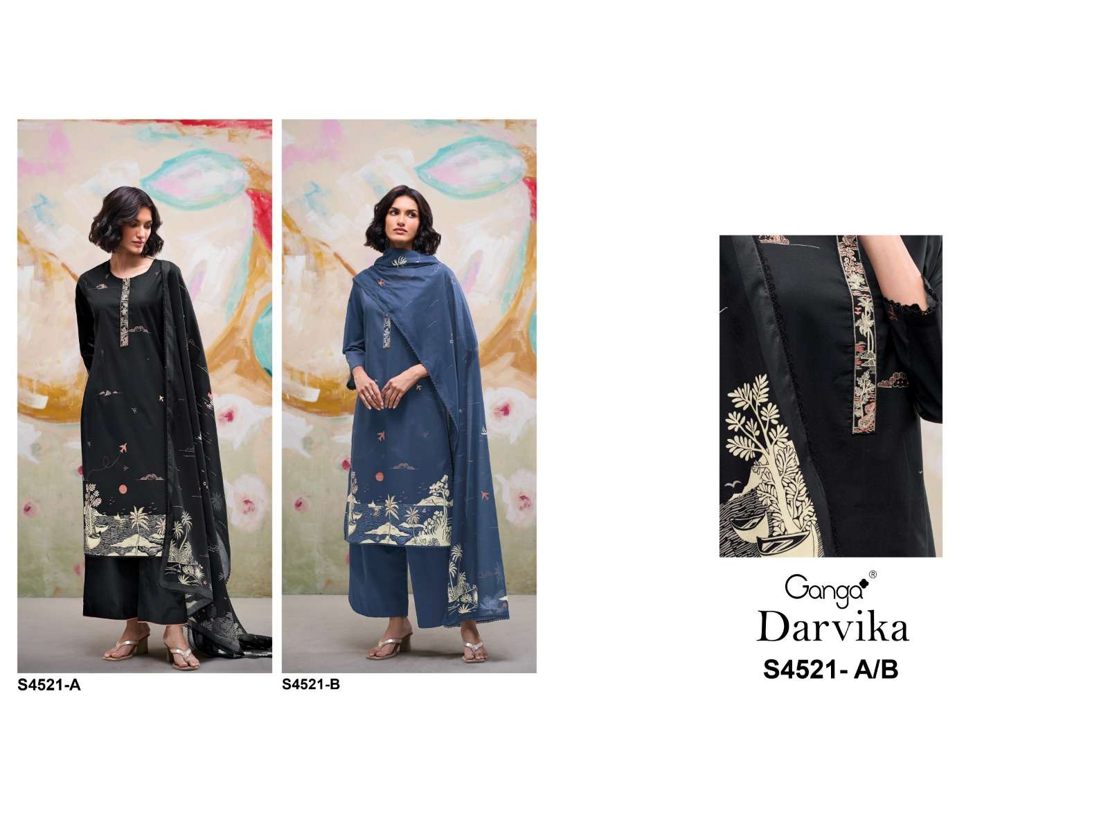 Ganga Fashion Darvika 4521 - Amrah Wholesale