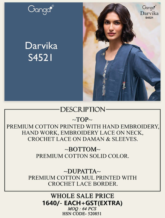 Ganga Fashion Darvika 4521 - Amrah Wholesale