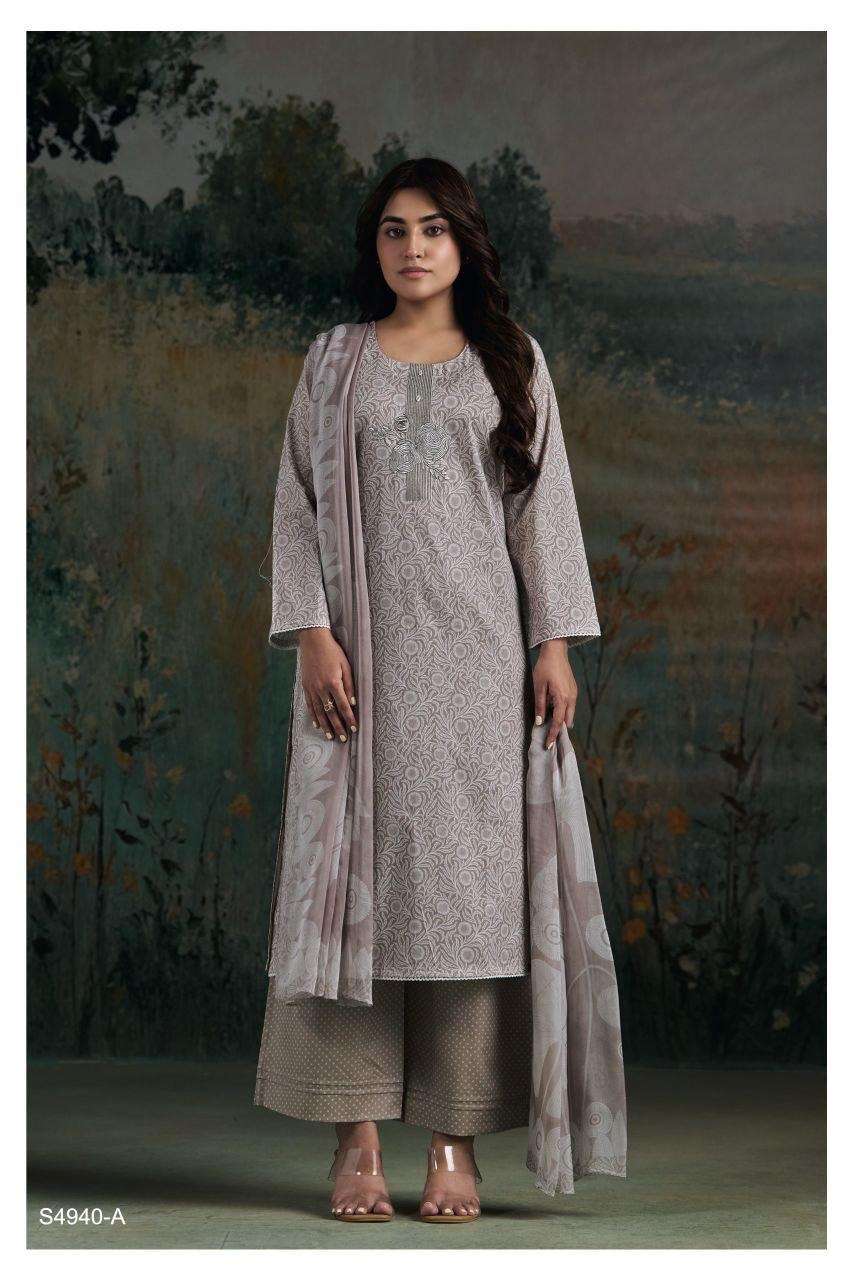 Ganga Fashion Darvikaa 4940 Premium Cotton Dress Material - Amrah Wholesale